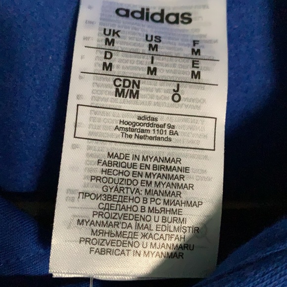 Adidas brand new pull over royal blue sweater - Picture 7 of 9